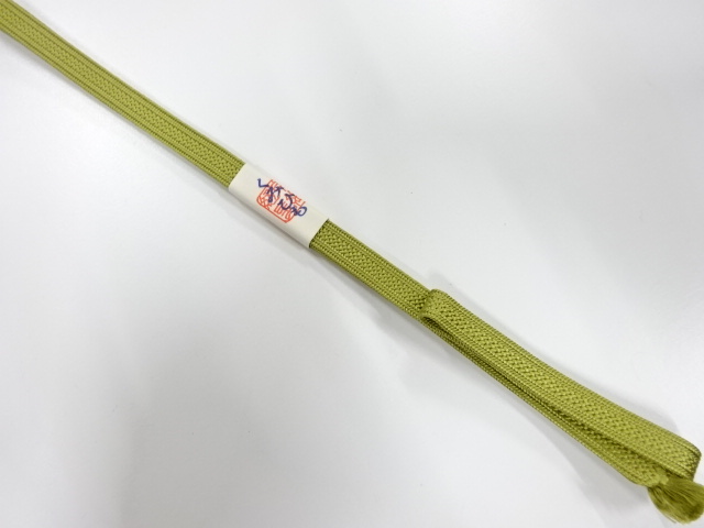 未使用品　正絹　帯留め用　手組三分紐